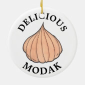 Delicious Modak Coconut Mithai Indian Sweet Keramisch Ornament (Achterkant)