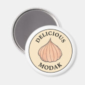 Delicious Modak Coconut Mithai Indian Sweet Magneet (Voorkant / Achterkant)