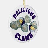 Delicious New England RI Steamed Clams Clambake Keramisch Ornament (Rechts)
