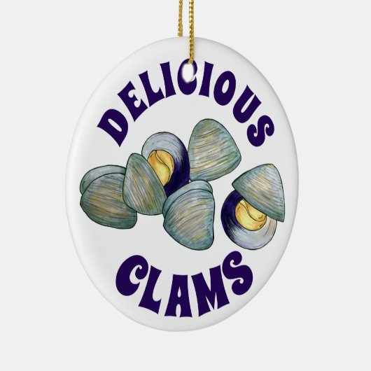 Delicious New England RI Steamed Clams Clambake Keramisch Ornament (Rechts)