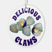 Delicious New England RI Steamed Clams Clambake Keramisch Ornament (Links)