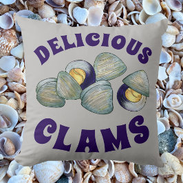 Delicious New England RI Steamed Clams Clambake Kussen