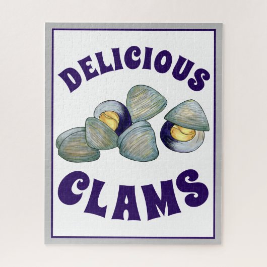 Delicious New England RI Steamed Clams Clambake Legpuzzel (Verticaal)
