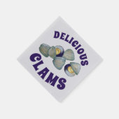 Delicious New England RI Steamed Clams Clambake Servet (Hoek)
