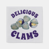 Delicious New England RI Steamed Clams Clambake Servet (Voorkant)