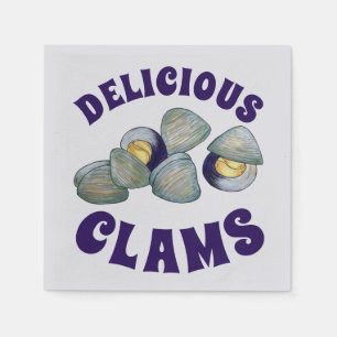Delicious New England RI Steamed Clams Clambake Servet