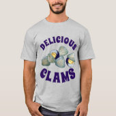 Delicious New England RI Steamed Clams Clambake T-shirt (Voorkant)