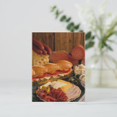 Delicious-onderzeese sandwich met vlees en kaas briefkaart (Staand voorkant)