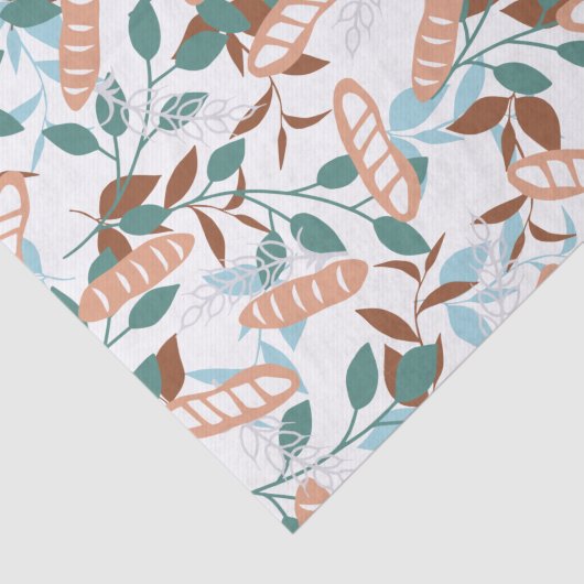 Delicious Organic Wheat Baguette Pattern Tissuepapier (Detail)