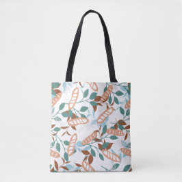 Delicious Organic Wheat Baguette Pattern Tote Bag