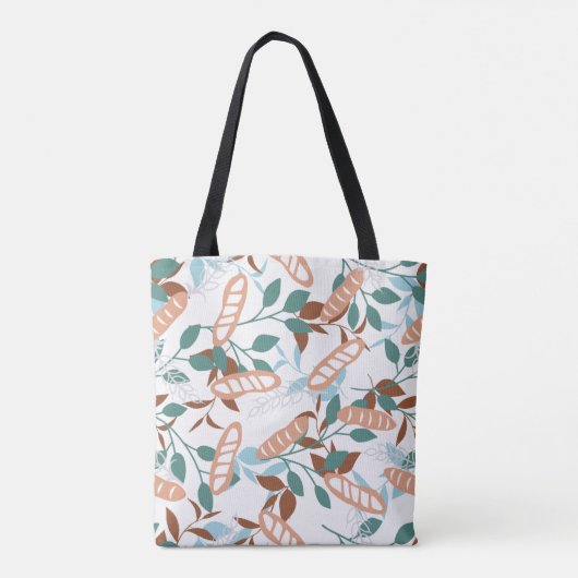 Delicious Organic Wheat Baguette Pattern Tote Bag (Achterkant)