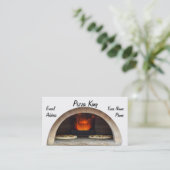 Delicious Oven Bked Pizza Visitekaartje (Staand voorkant)