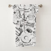 Delicious patroon bad handdoek (Insitu)