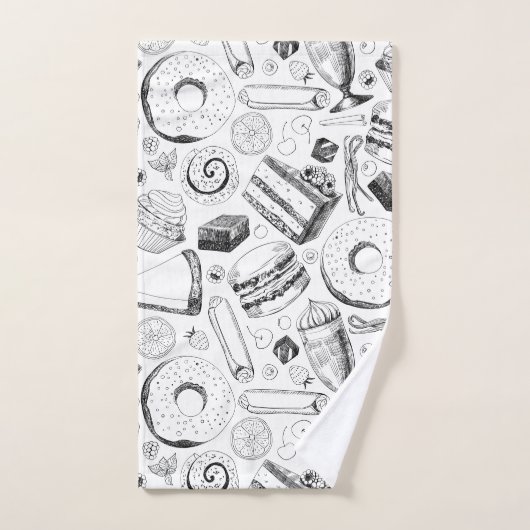 Delicious patroon bad handdoek (Handdoek)