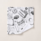 Delicious patroon bad handdoek (Wasdoekje)