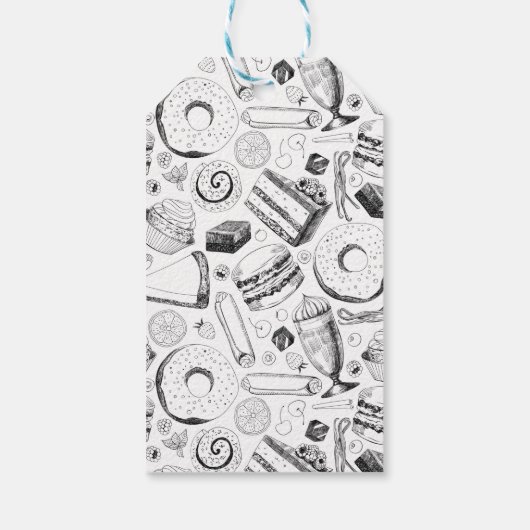 Delicious patroon cadeaulabel (Achterkant)