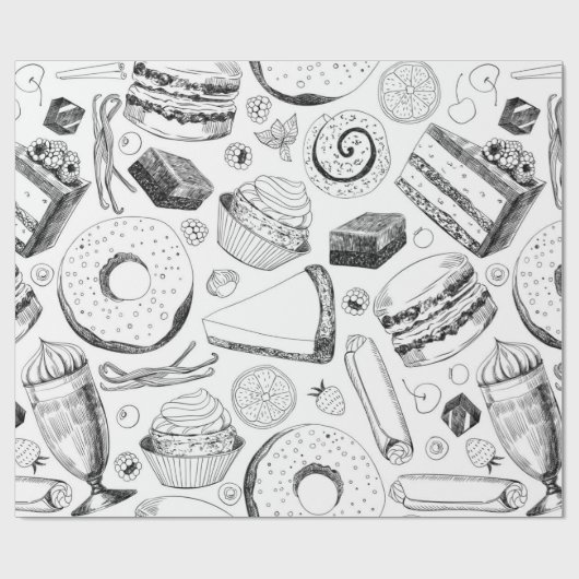 Delicious patroon cadeaupapier (Vlak)