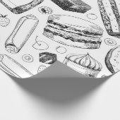 Delicious patroon cadeaupapier (Hoek)