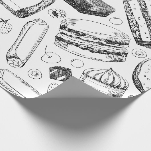 Delicious patroon cadeaupapier (Hoek)