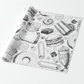 Delicious patroon cadeaupapier (Uitgerold)
