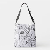 Delicious patroon crossbody tas (Achterkant)