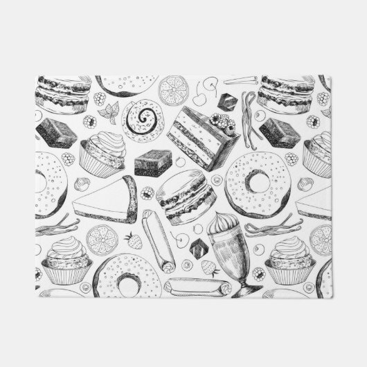 Delicious patroon deurmat (Voorkant)