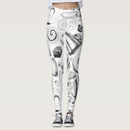 Delicious patroon leggings (Voorkant)