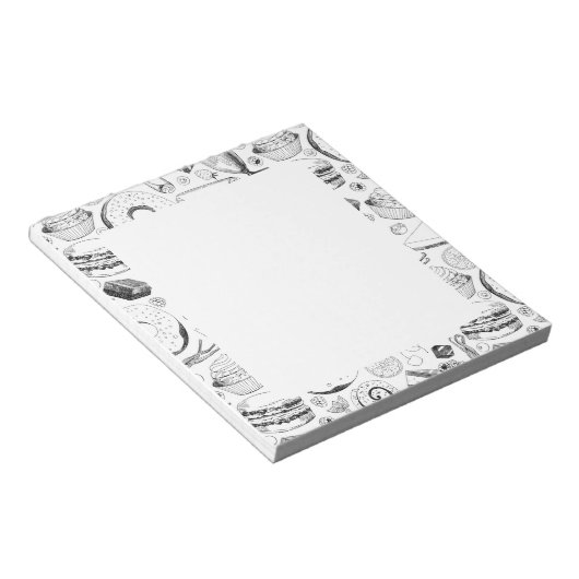 Delicious patroon notitieblok (Schuin)