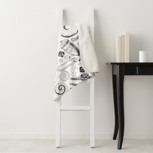 Delicious patroon sherpa deken (In situ)