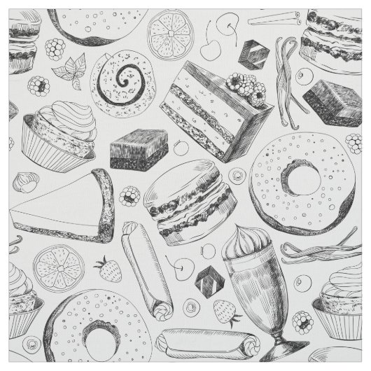 Delicious patroon stof (Swatch)