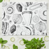 Delicious patroon theedoek (Gevouwen)