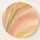 Delicious Peach Design Zandsteen Onderzetter (Voorkant)