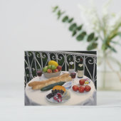 Delicious Picnic items, regio Le Creuse, Frankrijk Briefkaart (Staand voorkant)