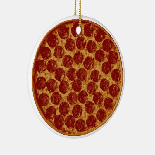 Delicious Pizza Pie Keramisch Ornament (Rechts)