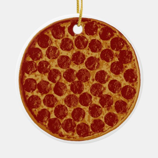 Delicious Pizza Pie Keramisch Ornament (Voorkant)