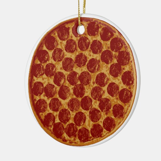 Delicious Pizza Pie Keramisch Ornament (Links)