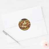 Delicious Pizza Ronde Sticker (Envelop)