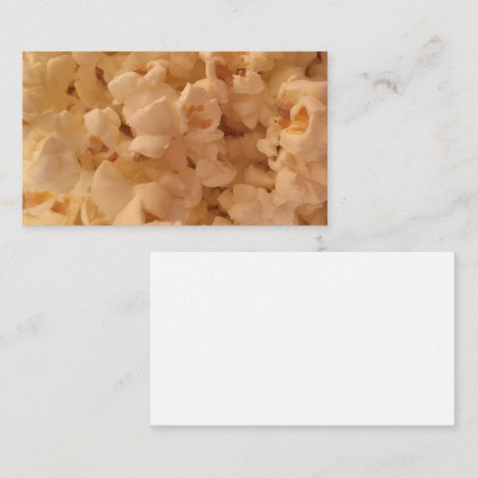 Delicious Popcorn Visitekaartje (Voorkant / Achterkant)