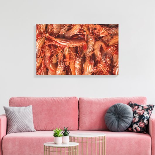 Delicious Prawns Canvas Afdruk (Insitu (Woonkamer))