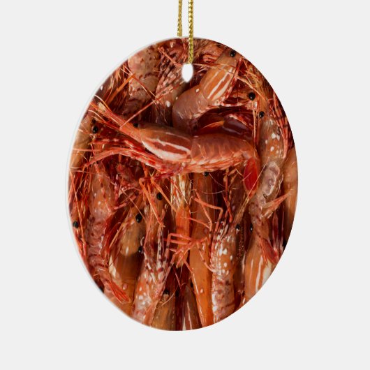 Delicious Prawns Keramisch Ornament (Rechts)