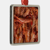 Delicious Prawns Metalen Ornament (Rechts)