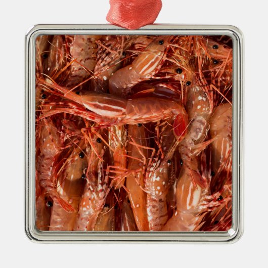 Delicious Prawns Metalen Ornament (Voorkant)