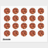 Delicious Prawns Ronde Sticker (Vel)
