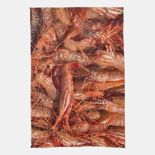 Delicious Prawns Theedoek (Verticaal)