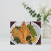 Delicious regenboogforel briefkaart (Staand voorkant)