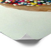 Delicious regenboogsprinkhaas poster (Hoek)