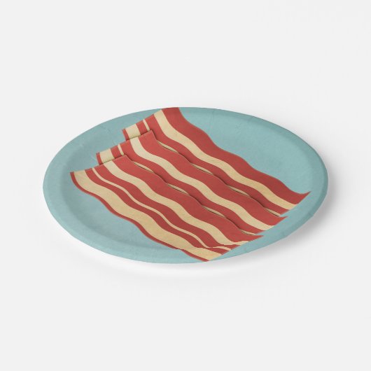 Delicious Retro Bacon Papieren Bordje (Gekanteld)