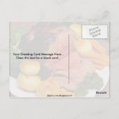 Delicious Roast beef Briefkaart (Achterkant)
