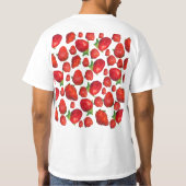 Delicious Rode Aardbeien,  T-shirt (Achterkant)