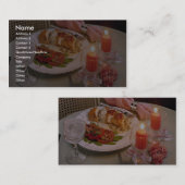 Delicious Romantische kaarslicht Visitekaartje (Voorkant / Achterkant)